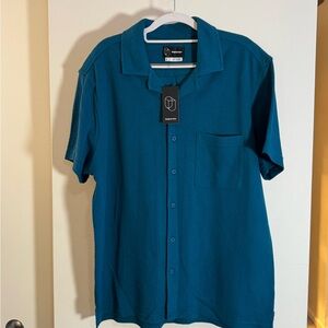 Original Use Deep Blue Sweater Button Down Shirt